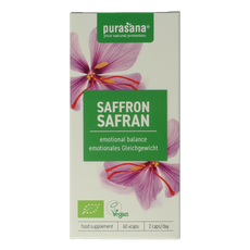 Purasana Saffraan vegan bio 60.00 Vegetarische capsules