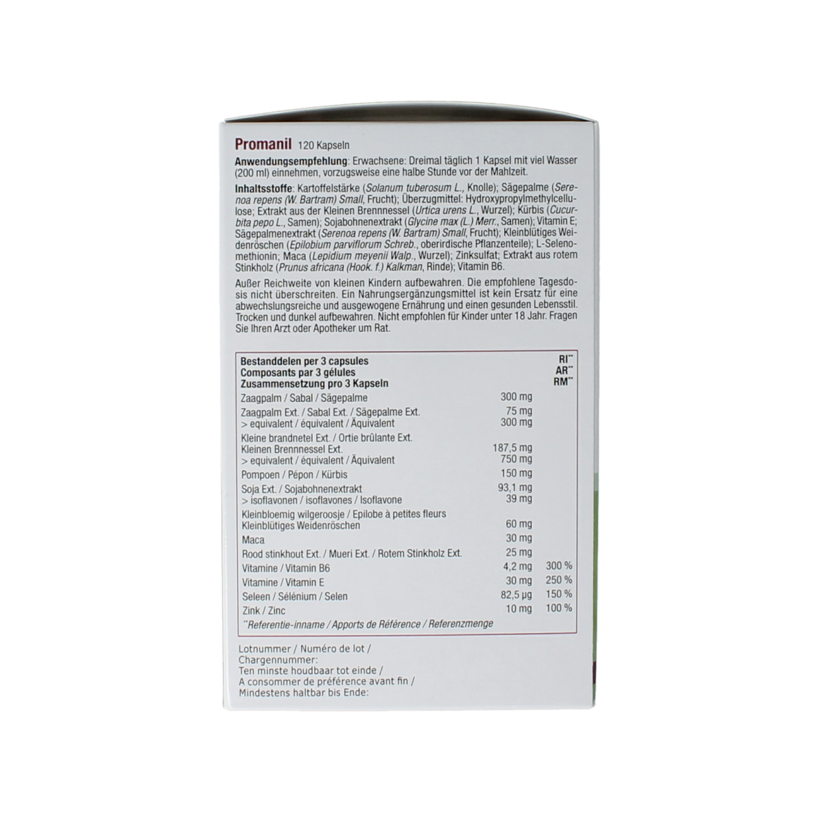 Fytostar Promanil mannenformule 120.00 Capsules