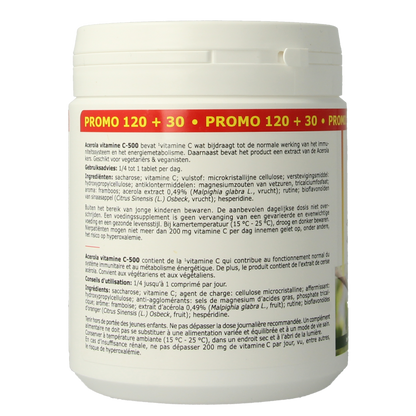 Fytostar Acerola vitamine C 500 kauwtablet 150.00 Kauwtabletten