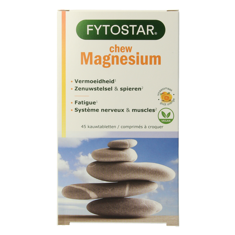 Fytostar Magnesium chew kauwtabletten 45 Kauwtabletten