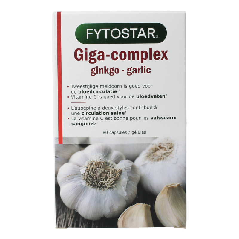 Fytostar Giga complex knoflook 80 Capsules