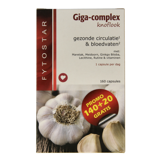 Fytostar Giga complex knoflook 160 Capsules