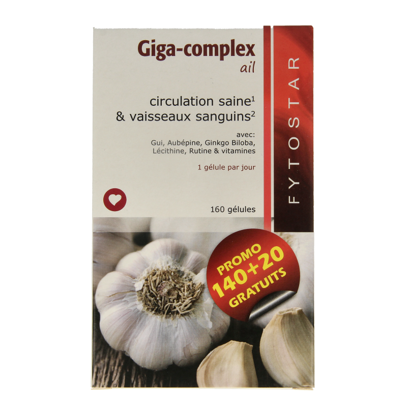 Fytostar Giga complex knoflook 160 Capsules