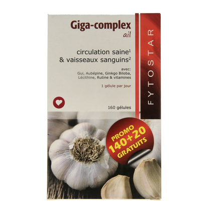 Fytostar Giga complex knoflook 160.00 Capsules