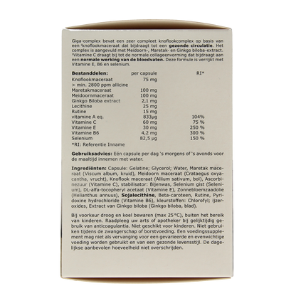 Fytostar Giga complex knoflook 160.00 Capsules