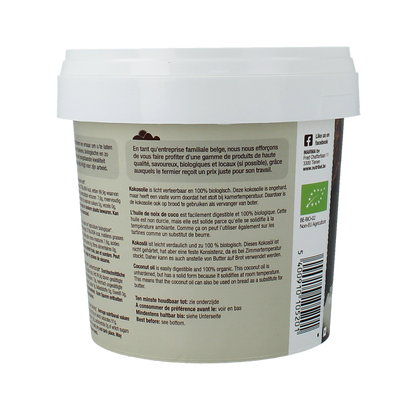 Nutribel Kokosolie geurloos bio 500.00 Milliliter