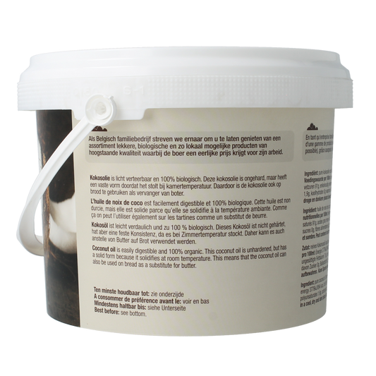 Nutribel Kokosolie geurloos bio 1500.00 Milliliter