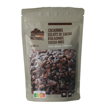 Nutribel Cacao nibs raw bio 200.00 Gram