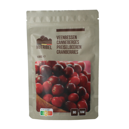 Nutribel Veenbessen raw bio 100.00 Gram