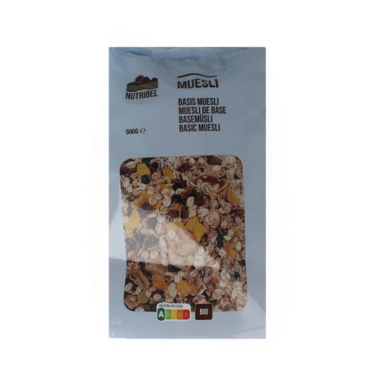 Nutribel Muesli basis bio 500.00 Gram