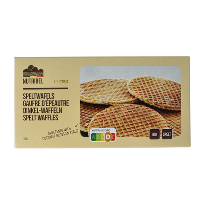 Nutribel Spelt wafel bio 175.00 Gram