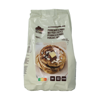Nutribel Pannenkoekenmix glutenvrij bio 400.00 Gram