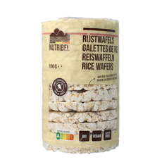 Nutribel Rijstwafels zonder zout glutenvrij bio 100.00 Gram