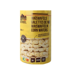 Nutribel Maiswafels zonder zout glutenvrij bio 100.00 Gram