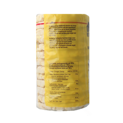 Nutribel Maiswafels zonder zout glutenvrij bio 100.00 Gram