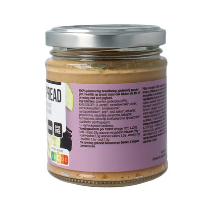 Nutribel Aubergine spread glutenvrij bio 170.00 Gram