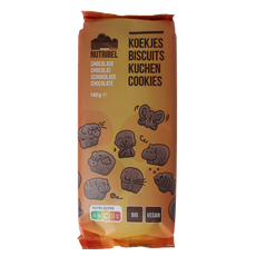 Nutribel Kinderkoekjes chocolade bio 140.00 Gram