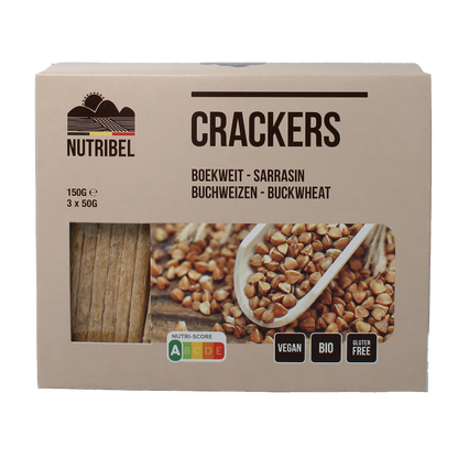Nutribel Crackers boekweit bio 150.00 Gram