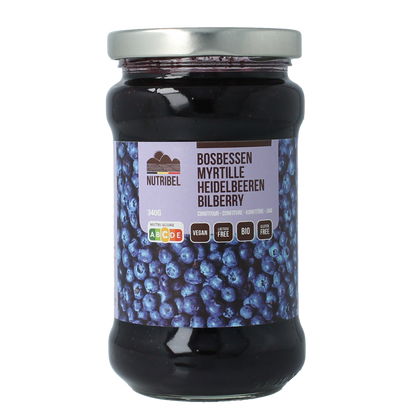 Nutribel Bosbessen confituur bio 340.00 Gram