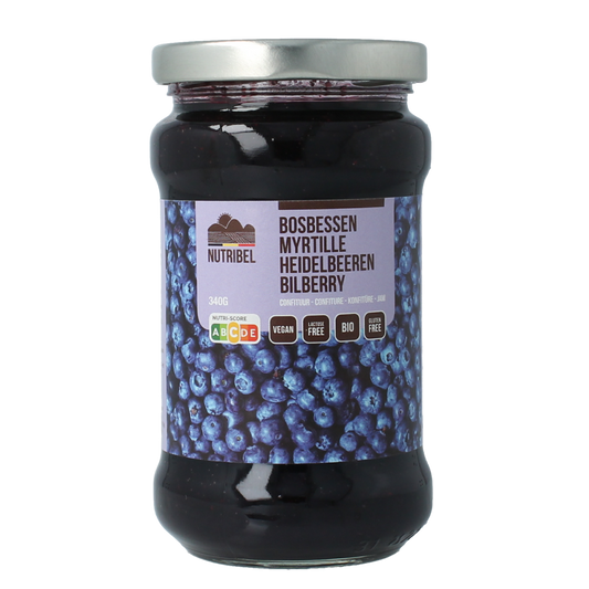Nutribel Bosbessen confituur bio 340.00 Gram