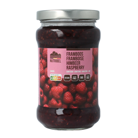 Nutribel Frambozen confituur bio 340.00 Gram
