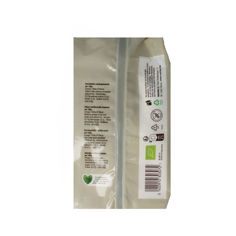 Nutribel Kikkererwtenmeel glutenvrij bio 500 Gram