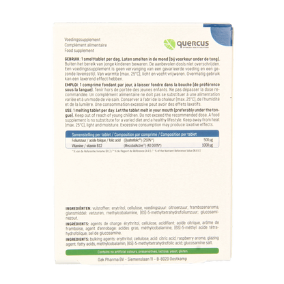 Quercus Folate B12 80.00 Tabletten