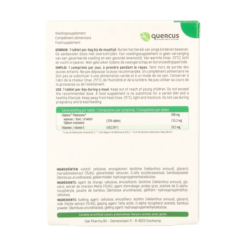 Quercus Liv-protect 60 Tabletten