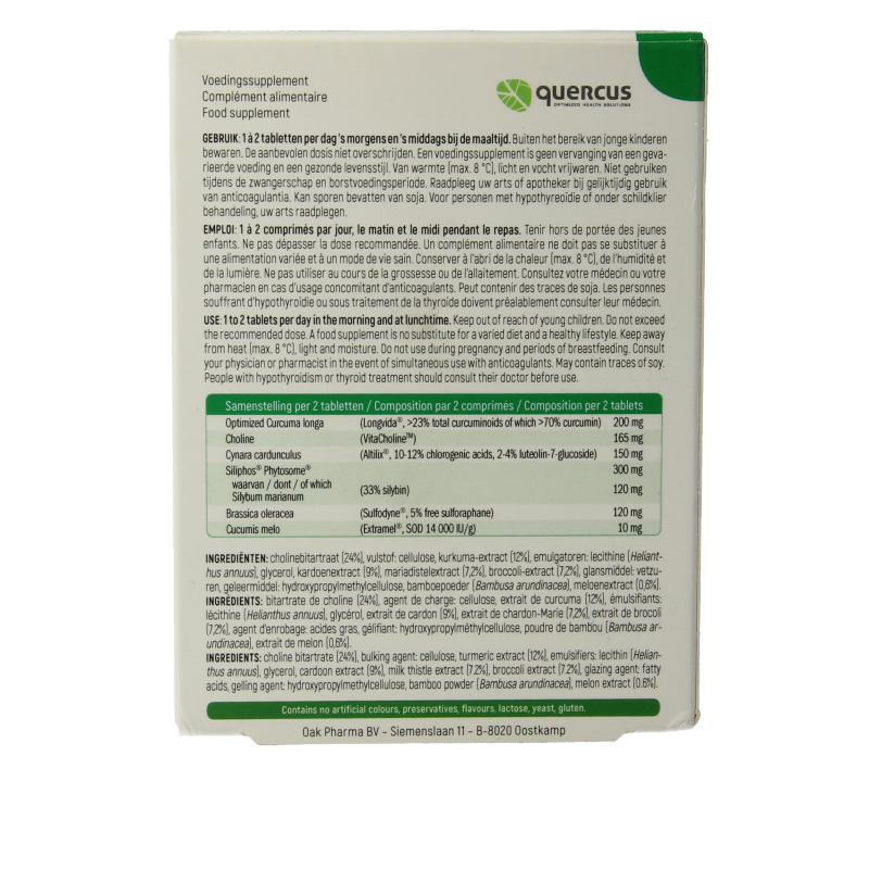 Quercus Liv-dtox 30 Tabletten
