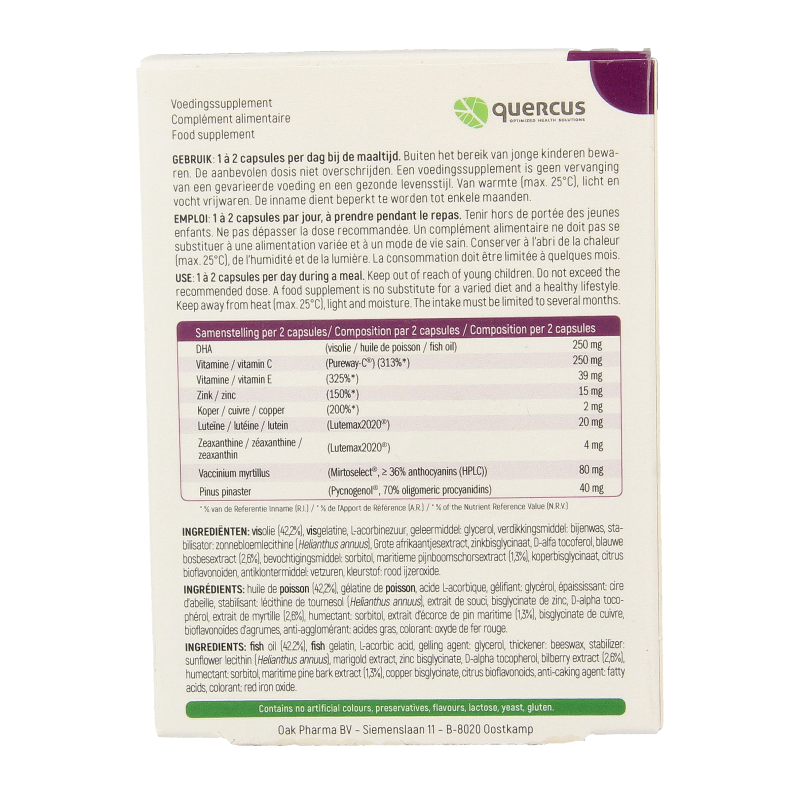 Quercus Macu-vision 30 Capsules