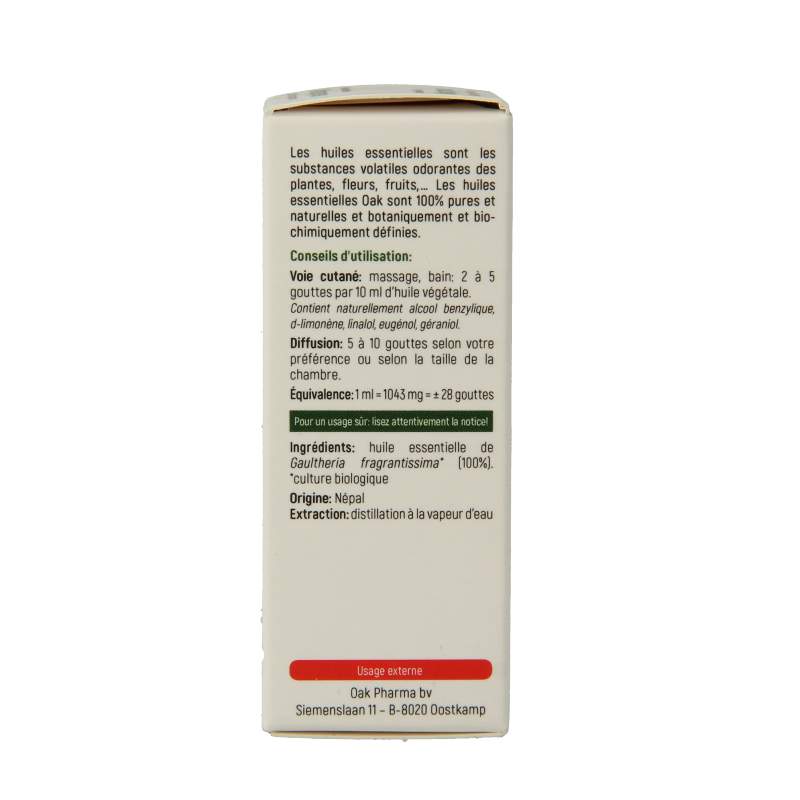 Oak Wintergroen bio 10 Milliliter