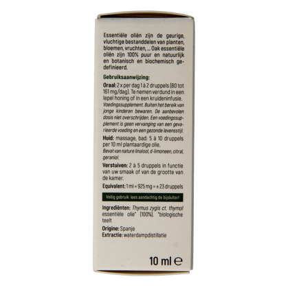 Oak Tijm thymol bio 10 Milliliter