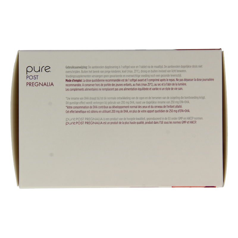 Pure Post pregnalia 30 tabletten & 30 softgels 60 Stuks
