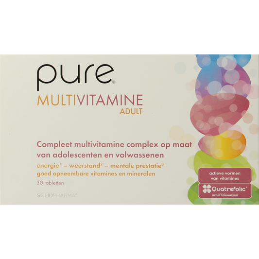 Pure Multivitamine volwassenen 30 Tabletten