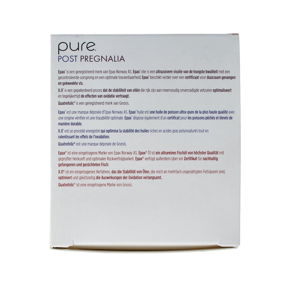 Pure Post pregnalia 30 tabletten & 30 softgels 60.00 Stuks