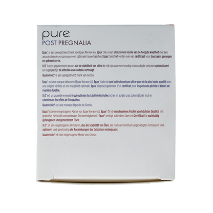 Pure Post pregnalia 30 tabletten & 30 softgels 60.00 Stuks