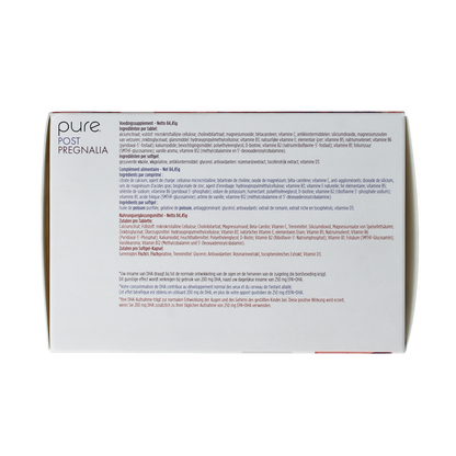 Pure Post pregnalia 30 tabletten & 30 softgels 60.00 Stuks