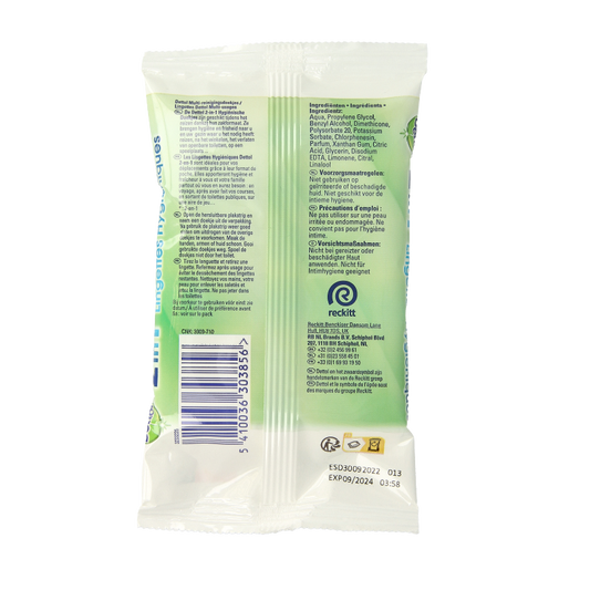 Dettol Wipes 2-in-1 12 Stuks