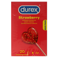 Durex Condooms sexy strawberry 20.00 Stuks