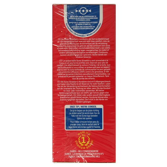 Durex Condooms sexy strawberry 20.00 Stuks