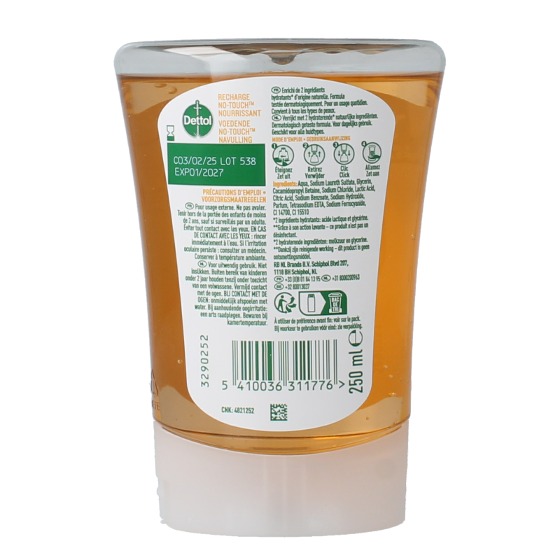 Dettol No touch refill honey/shea butter 250 Milligram