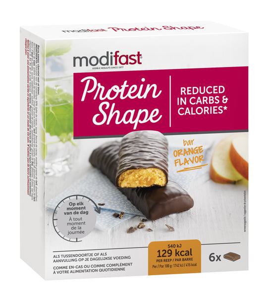 Modifast Proteine shape bar orange 6x31g 1 Stuks