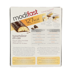Modifast Proteine shape bar dark and white chocolate 6x31g 1.00 Stuks