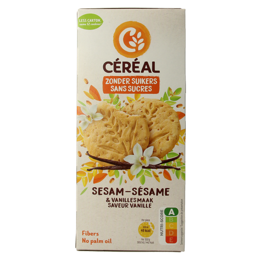 Cereal Sesam vanille koek 132 Gram