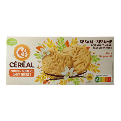 Cereal Sesam vanille koek 132.00 Gram