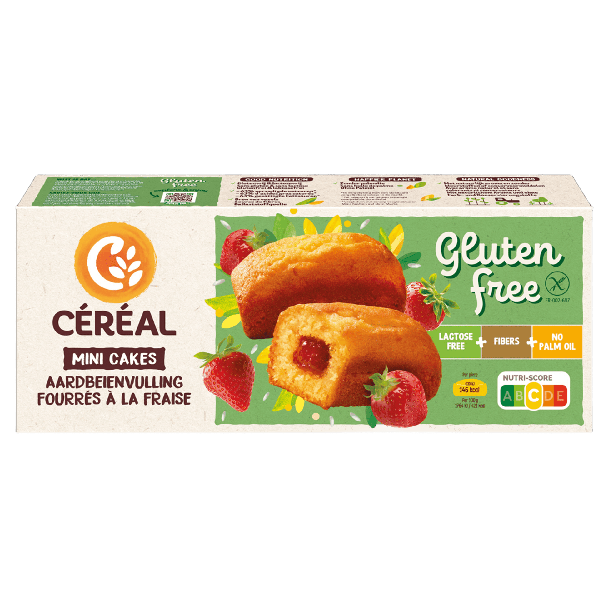 Cereal Aardbei cakeje glutenvrij 210 Gram