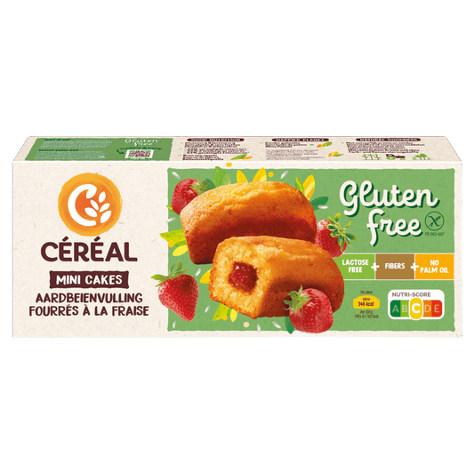 Cereal Aardbei cakeje glutenvrij 210 Gram
