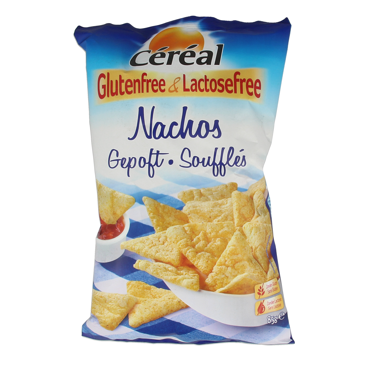 Cereal Nachos gepoft glutenvrij 85.00 Gram