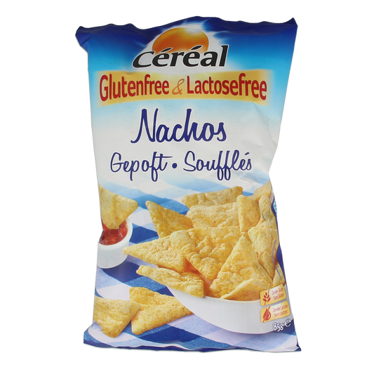 Cereal Nachos gepoft glutenvrij 85.00 Gram