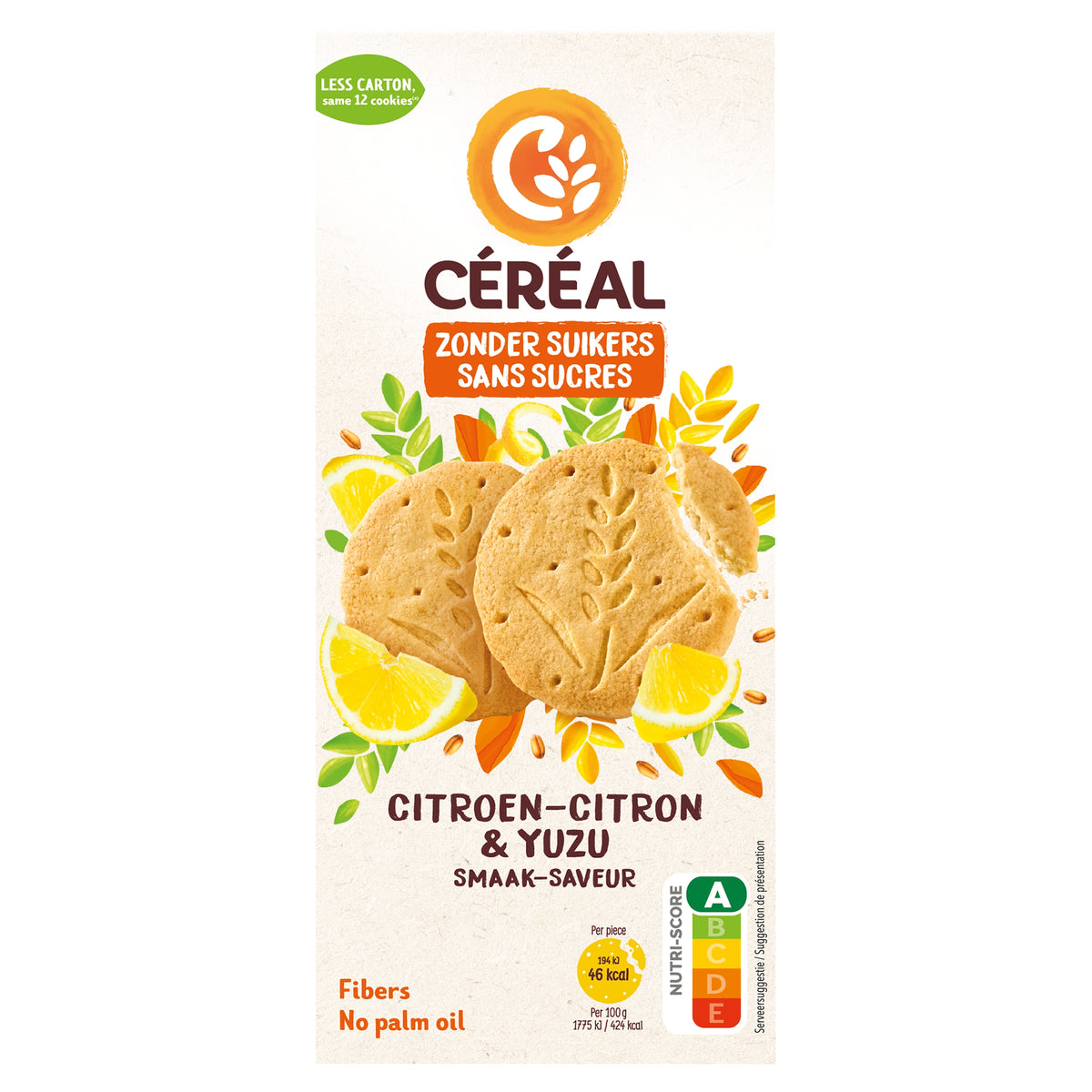 Cereal Koek citroen yuzu 132.00 Gram